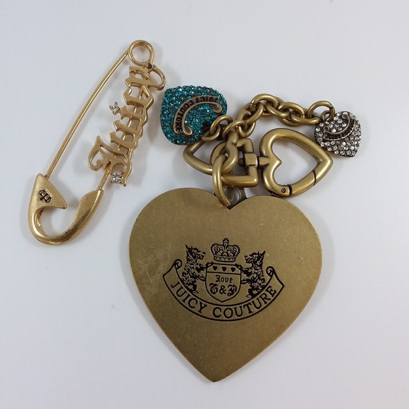 Juicy Couture Accessories - Juicy Couture Clip Charms & Juicy Safety Pin Juicy Couture Accessories - Juicy Couture Clip Charms & Juicy Safety Pin